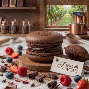 Macarons de chocolate